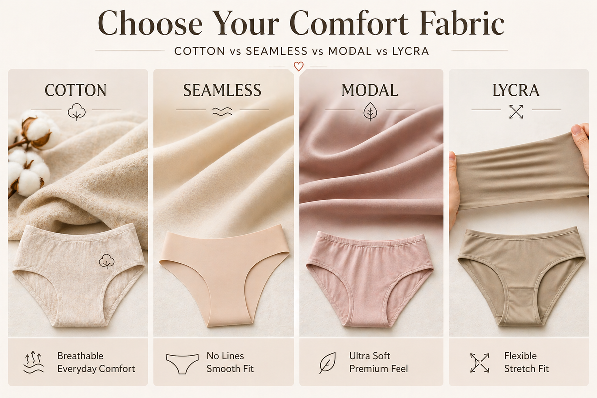 Cotton vs Seamless vs Modal vs Lycra | Best Innerwear Fabric Guide