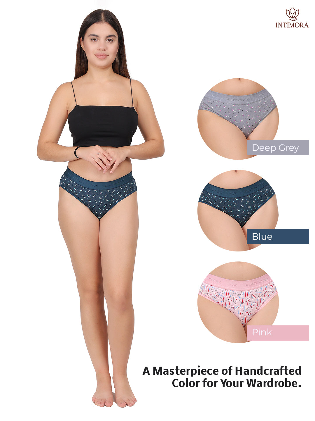 INTIMORA Yonika 30-Day Comfort Pack – 30 Panties (Lycra, Cotton &amp; Interlock | Assorted Prints, Colors &amp; Fabrics)