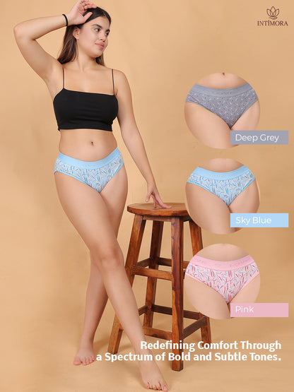 INTIMORA Yonika 7 Days Premium Panty Collection – Seamless, Cotton, Lycra &amp; Interlock Comfort Pack