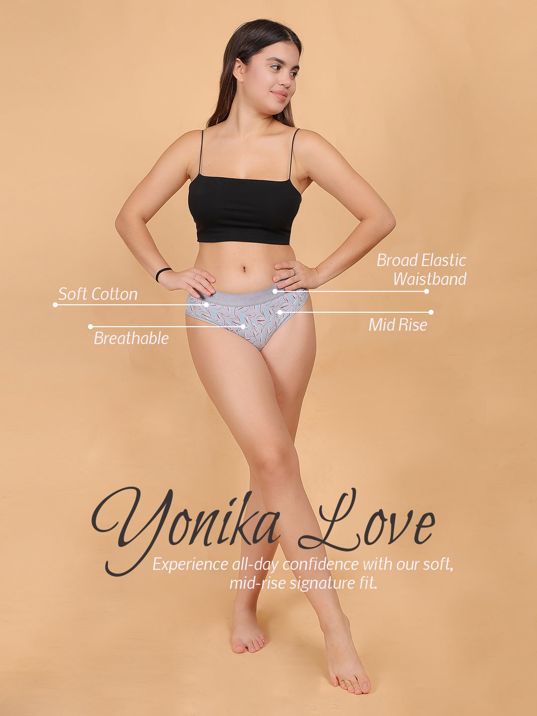 Yonika Mix Printed Panties – Pack of 3 | Love &amp; Komal (Assorted Colors &amp; Prints)