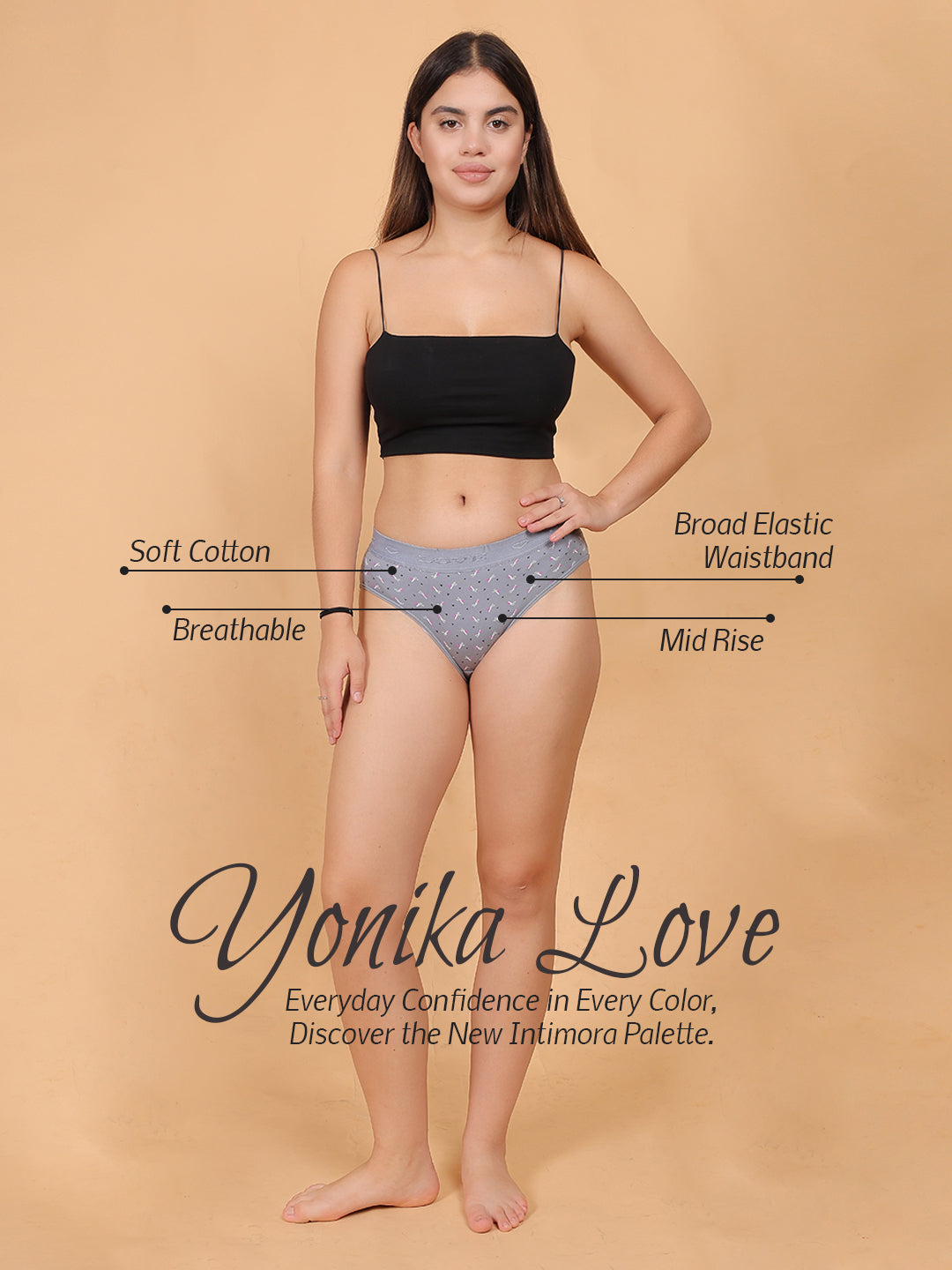 INTIMORA Yonika 30-Day Comfort Pack – 30 Panties (Lycra, Cotton &amp; Interlock | Assorted Prints, Colors &amp; Fabrics)