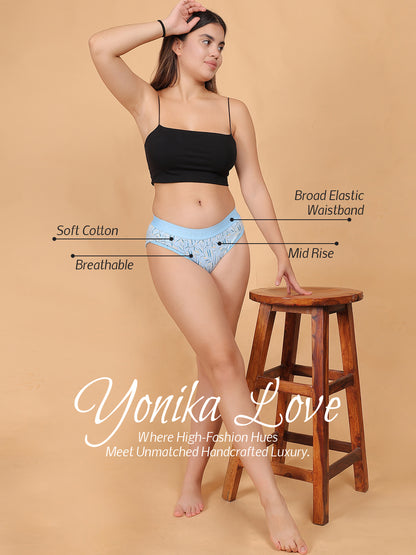INTIMORA Yonika 30-Day Comfort Pack – 30 Panties (Lycra, Cotton &amp; Interlock | Assorted Prints, Colors &amp; Fabrics)
