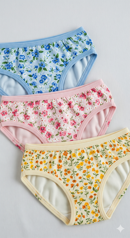 INTIMORA Yonika Premium Cotton Printed Mid Rise Panties – Pack of 7 (Assorted colors &amp; Prints)