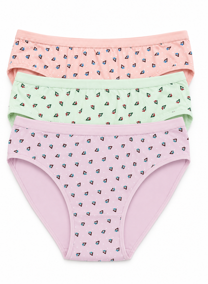 INTIMORA Yonika Pack of 5 Cotton Printed Panties – Soft Mid Rise Comfort (Assorted)