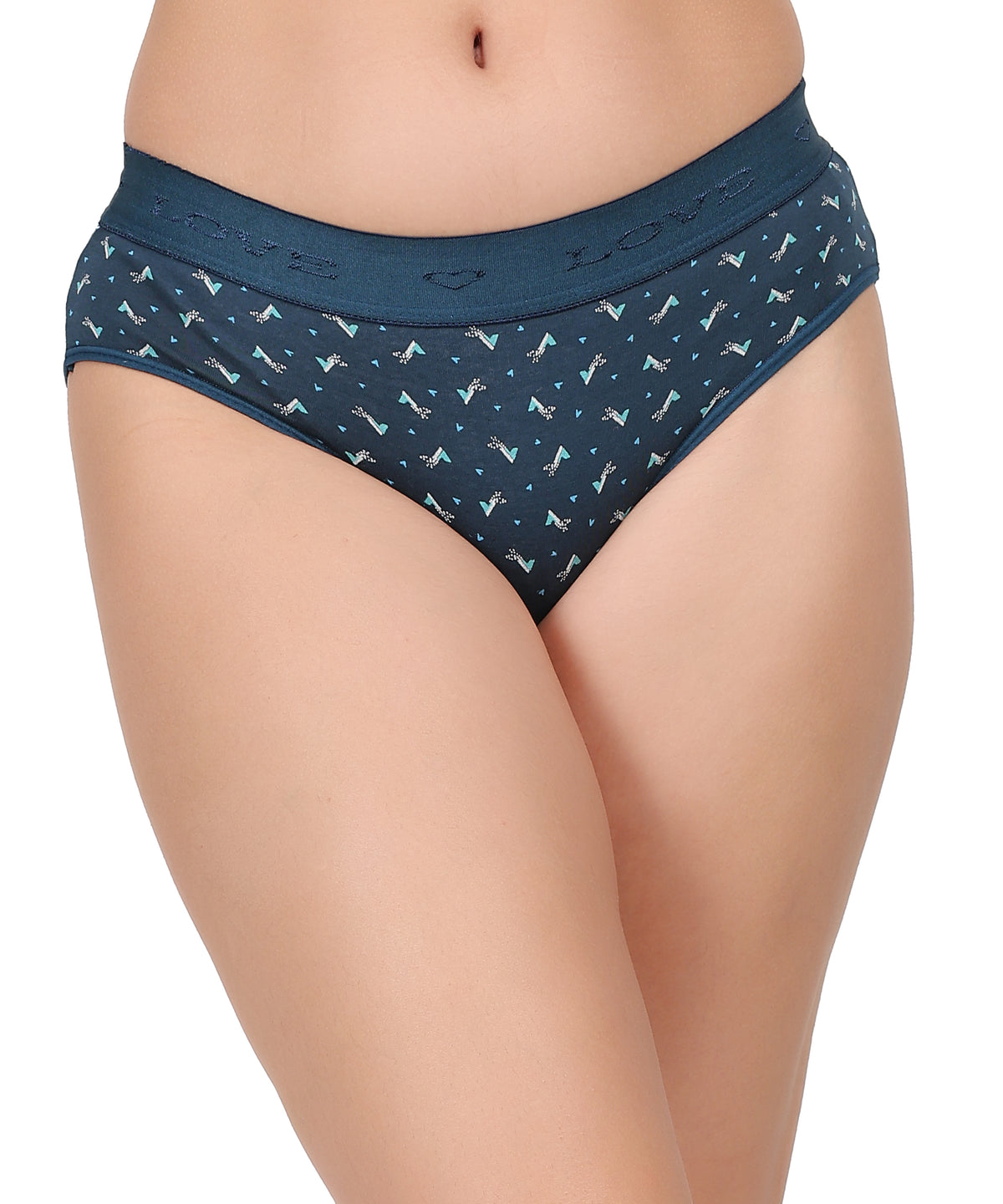 INTIMORA Pack of 7 Cotton Panties – Broad Waistband Mid Rise Printed