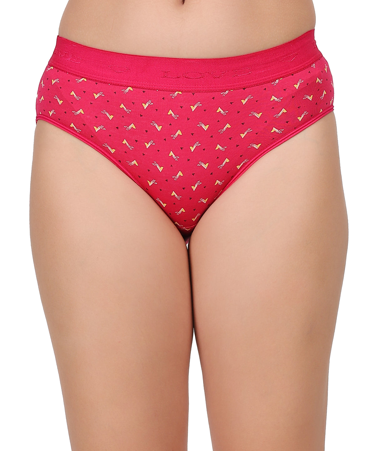 INTIMORA Yonika Mix Printed Panties Pack of 3 – Love &amp; Komal Mid Rise | Multi color combo