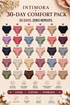 Intimora 30-day comfort pack with various colored panties on a beige background.