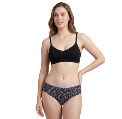 INTIMORA Yonika Assorted Comfort Panty Pack of 5 – Seamless, Printed &amp; Stretch Fit Everyday Essentials (Assorted Colors &amp; Prints)