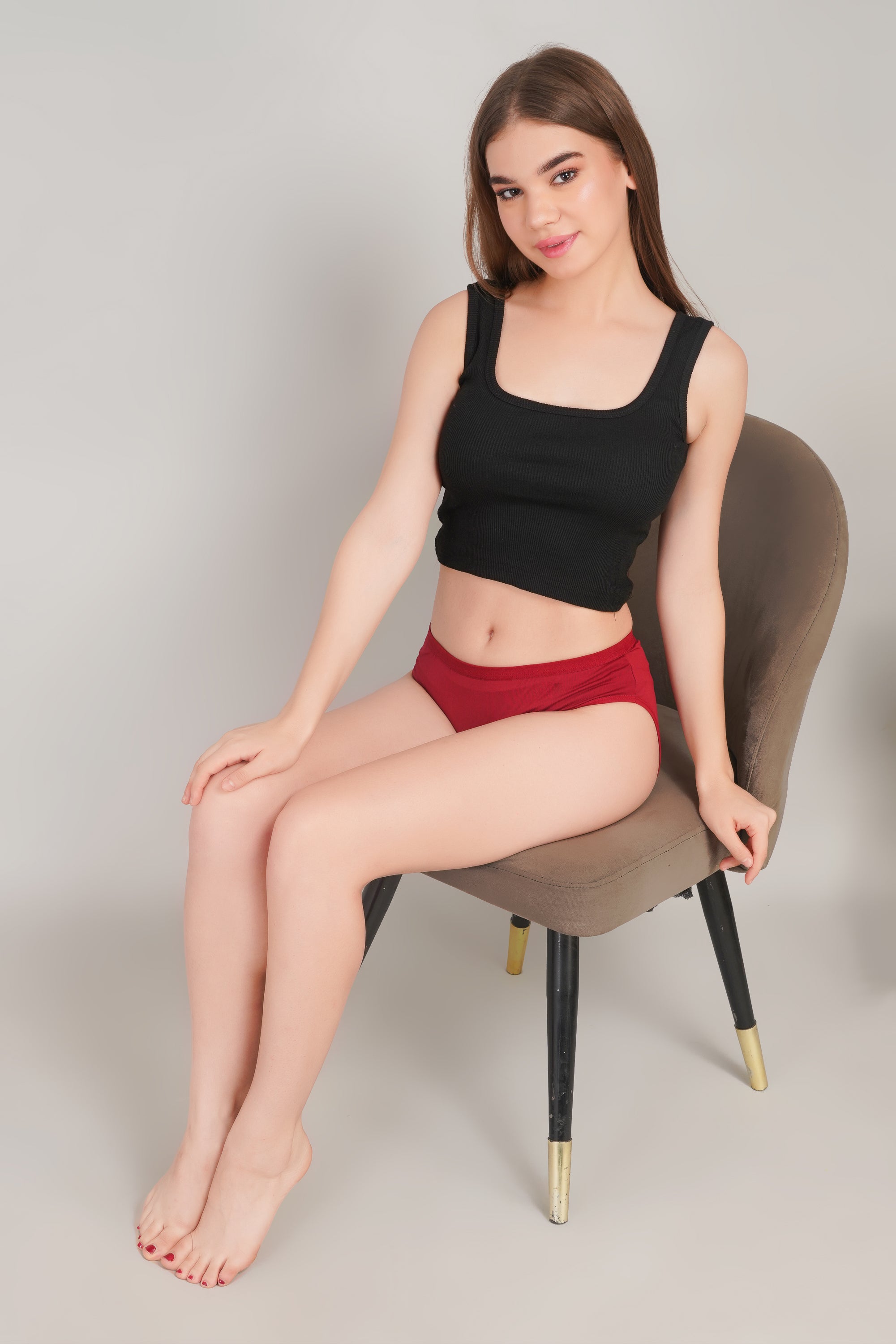 INTIMORA Cotton Panties Pack of 5 – Mid Rise Everyday Comfort (Assorted Colors)