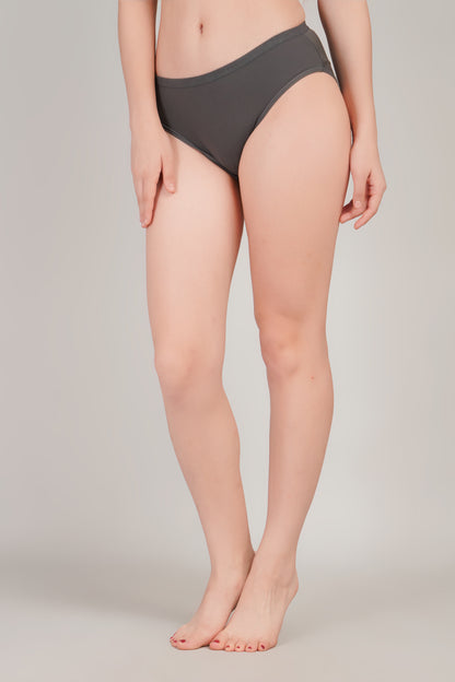 INTIMORA Lycra Panties Pack of 5 – Mid Rise Stretch Comfort (Assorted Colors)