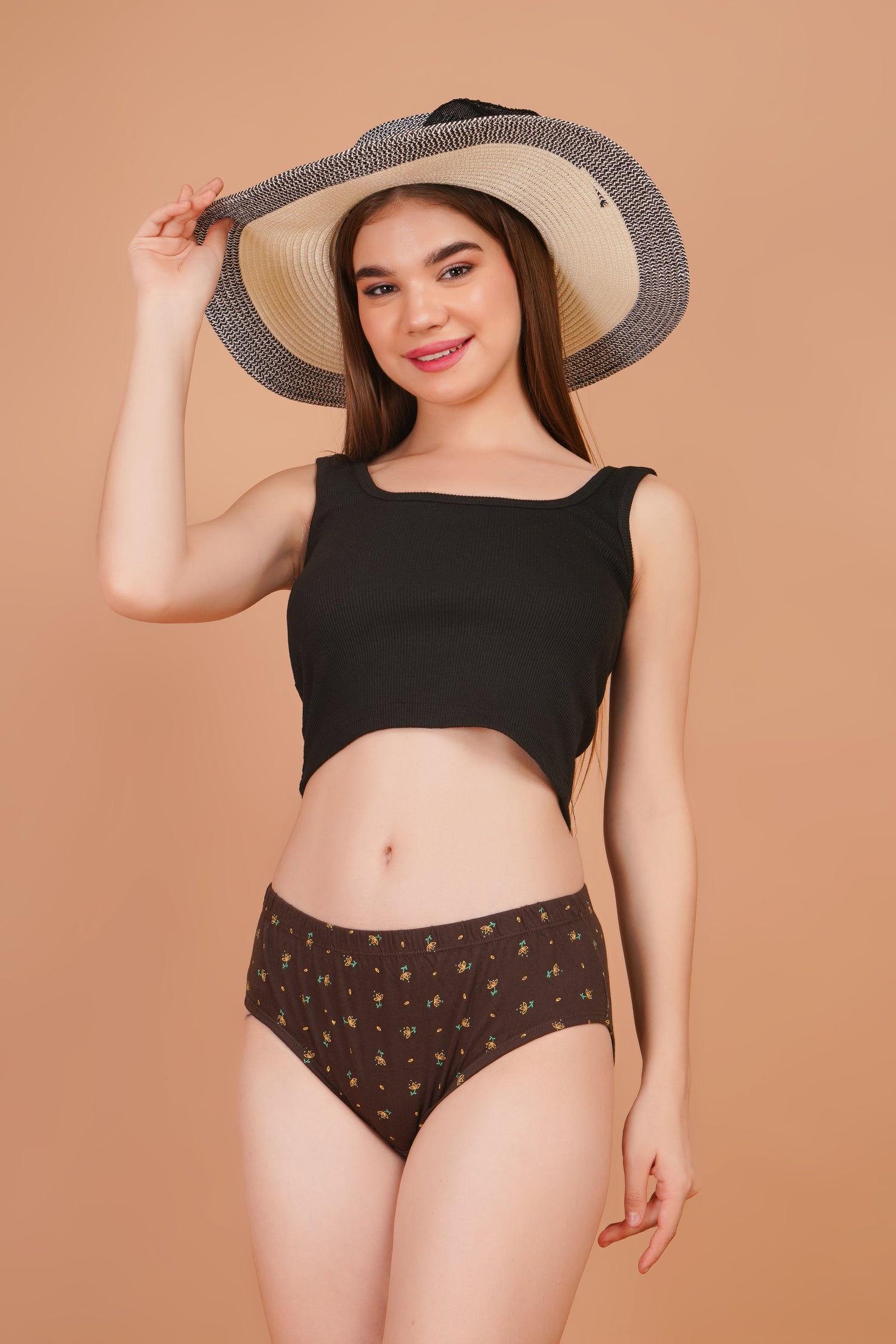 INTIMORA Yonika Pack of 5 Cotton Printed Panties – Soft Mid Rise Comfort (Assorted)