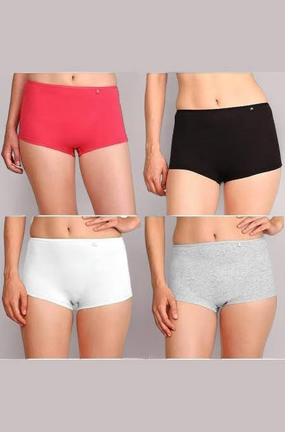 INTIMORA Premium Comfort Boy Shorts Pack of 3 – Soft Stretch Full Coverage Boyshort for Women