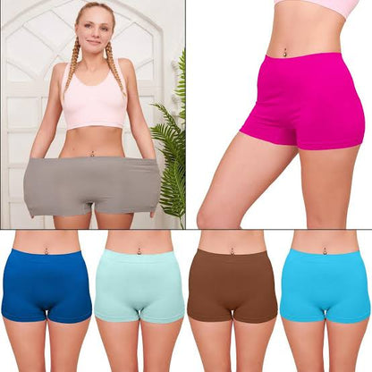 INTIMORA Premium Comfort Boy Shorts Pack of 3 – Soft Stretch Full Coverage Boyshort for Women